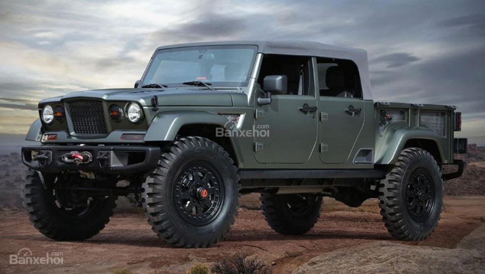 Jeep Wrangler ute 4 cửa xác nhận dành cho thị trường Úc.