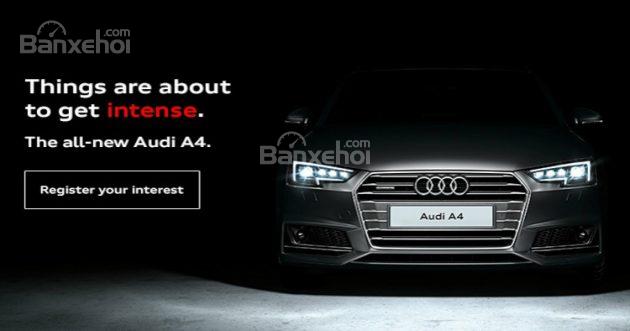 B9 Audi A4 tung ảnh nhá hàng trên website Malaysia.