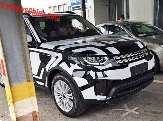 Land Rover Discovery 2017 chạy thử tại Trung Quốc.