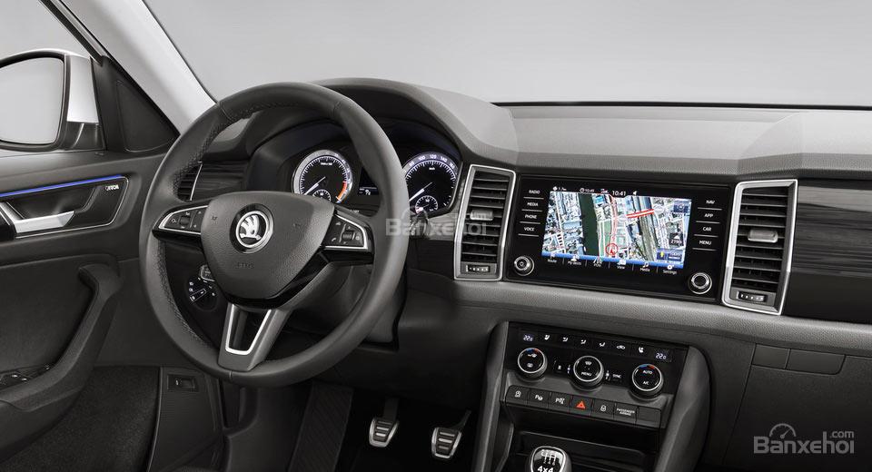 Skoda Kodiaq nhá hàng nội thất trước giờ G.