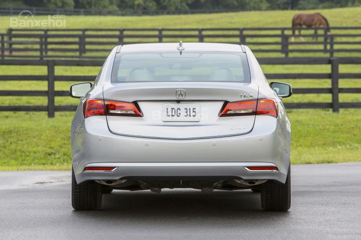 Đánh giá xe Acura TLX 2017: Thiết kế phía đuôi xe.