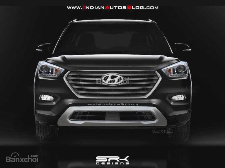 Hyundai Creta facelift dành cho thị trường Nam Mỹ có lưới tản nhiệt kéo dài.