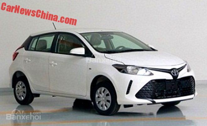 Ảnh thực của Toyota Vios 3 hatchback dành cho thị trường Trung Quốc.