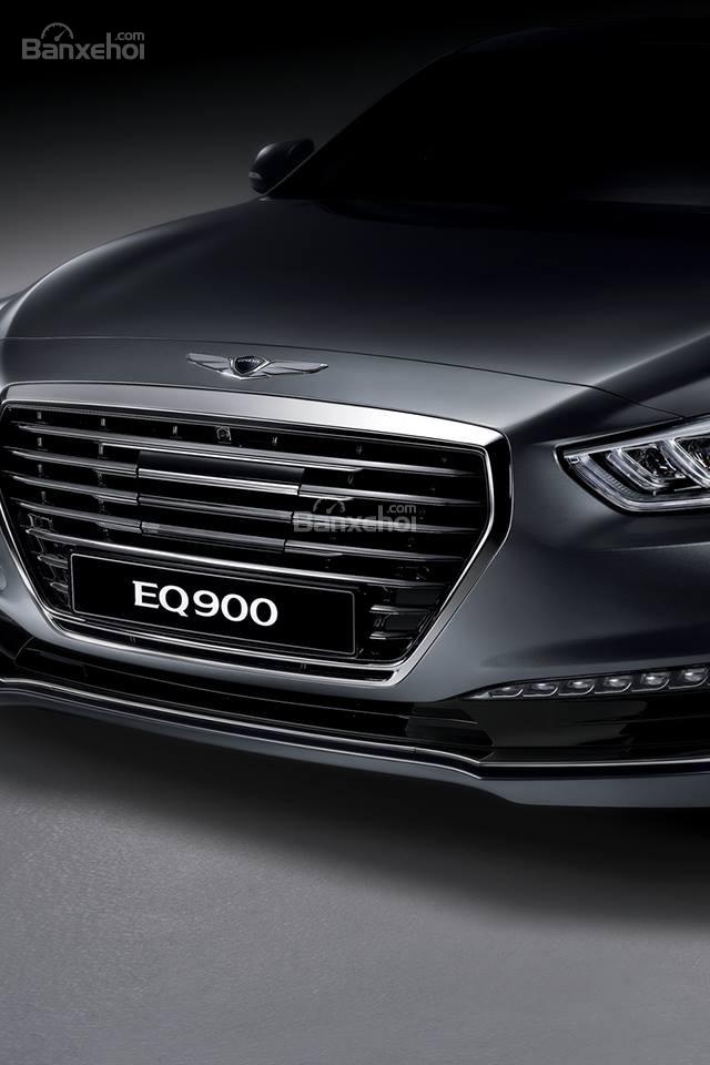 Đánh giá xe Genesis G90 2017: Đầu xe nổi bật với lưới tản nhiệt lớn hình lục giác a4