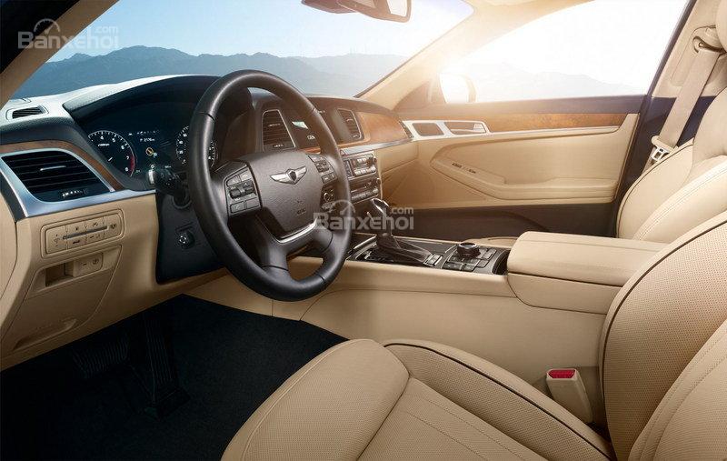 Đánh giá xe Genesis G80 2017: Khoang nội thất sang trọng, thanh lịch.