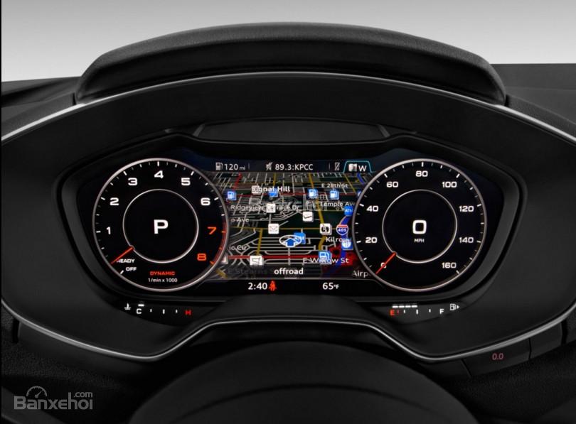 Đánh giá xe Audi TT 2017: Tất cả các thông tin sẽ hiển thị trên bảng đồng hồ lái a4
