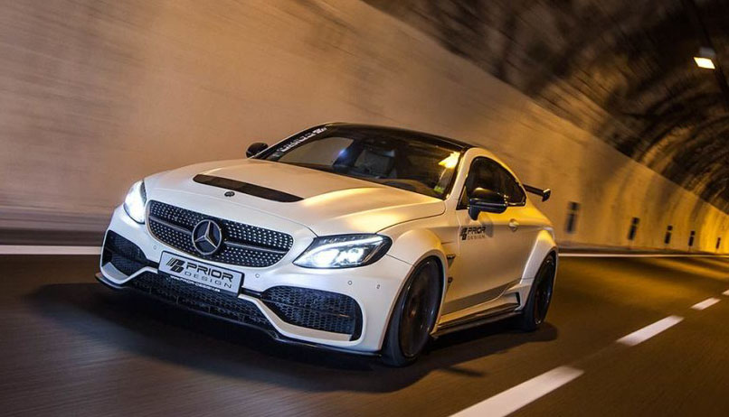 Mercedes-AMG C63 được Prior Design hóa thân hình to lớn.