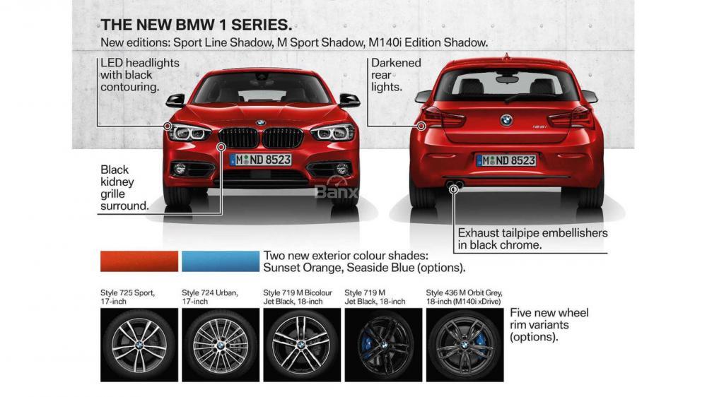 BMW 1 Series 2018 bản nâng cấp chính thức ra mắt.