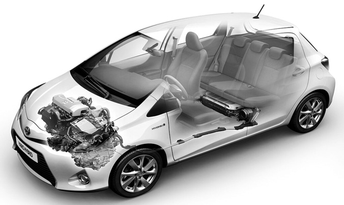 Công nghệ hybrid tiên tiến giúp xe tái sử dụng năng lượng dư thừa.