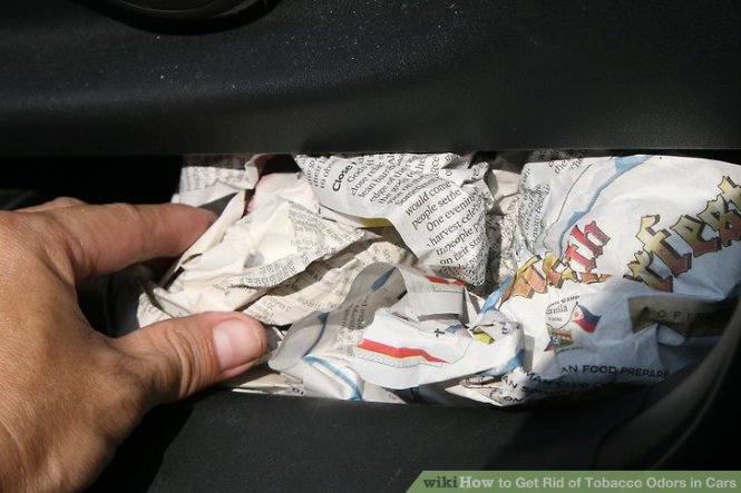 Sử dụng báo cũ đã bị vò Sử dụng báo cũ đã bị vò.