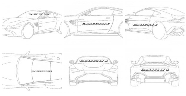 Aston Martin Vantage mới lộ ảnh phác thảo qua bằng sáng chế.
