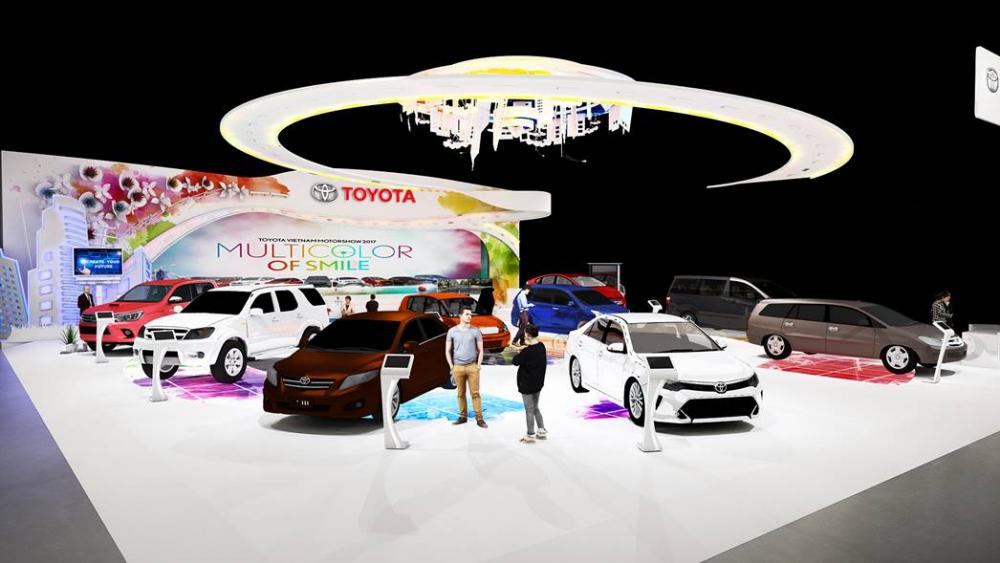 Gian hàng Toyota tại triển lãm VMS 2017 Gian hàng Toyota tại triển lãm VMS 2017.