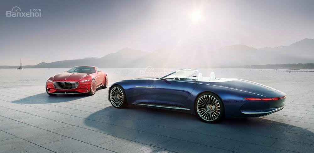 Vén màn xe điện mui trần siêu sang Vision Mercedes-Maybach 6 Cabriolet 750 mã lực a1