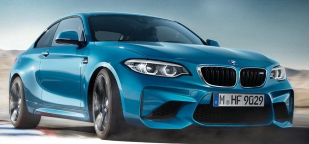 ô tô BMW M2 facelift màu xanh