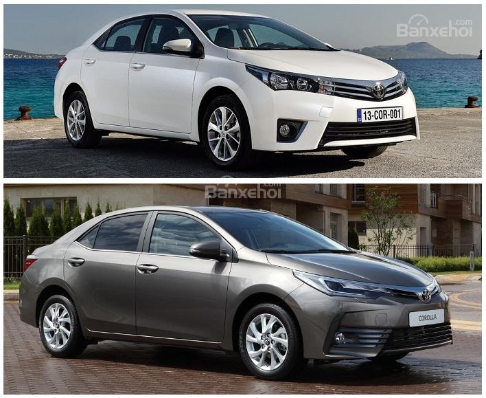 So sánh Toyota Corolla Altis cũ và mới 1