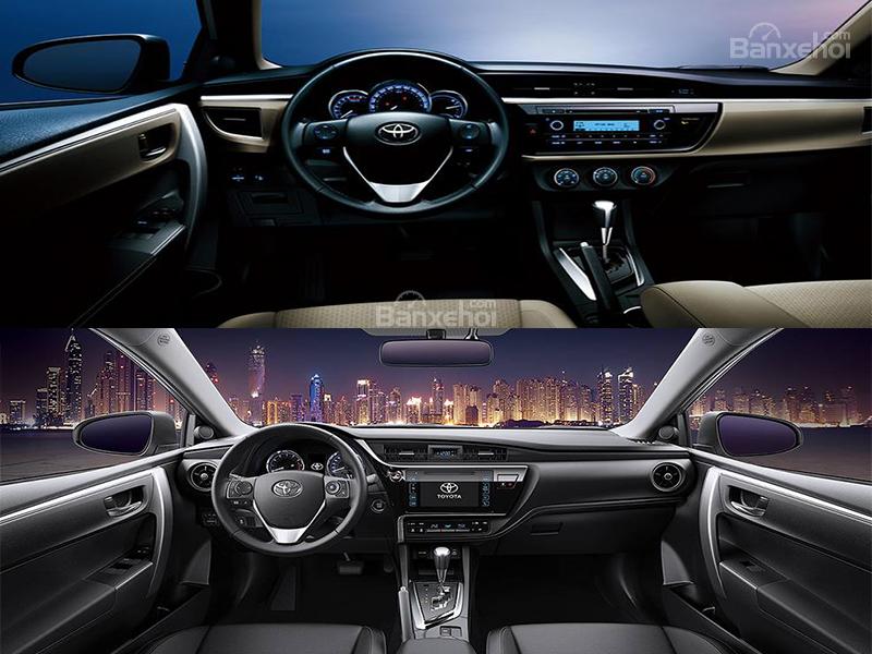 So sánh Toyota Corolla Altis cũ và mới2 So sánh Toyota Corolla Altis cũ và mới 2