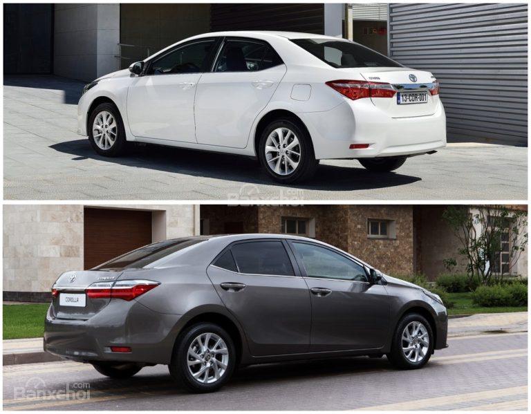 So sánh Toyota Corolla Altis cũ và mới 3