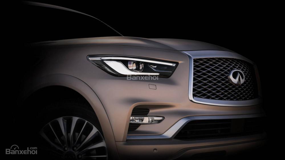 Infiniti QX80 2018 tung ảnh nhá hàng trước thềm ra mắt.