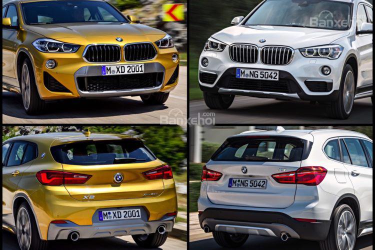 So sánh xe BMW X1 và X2 2018 hoàn toàn mới a1