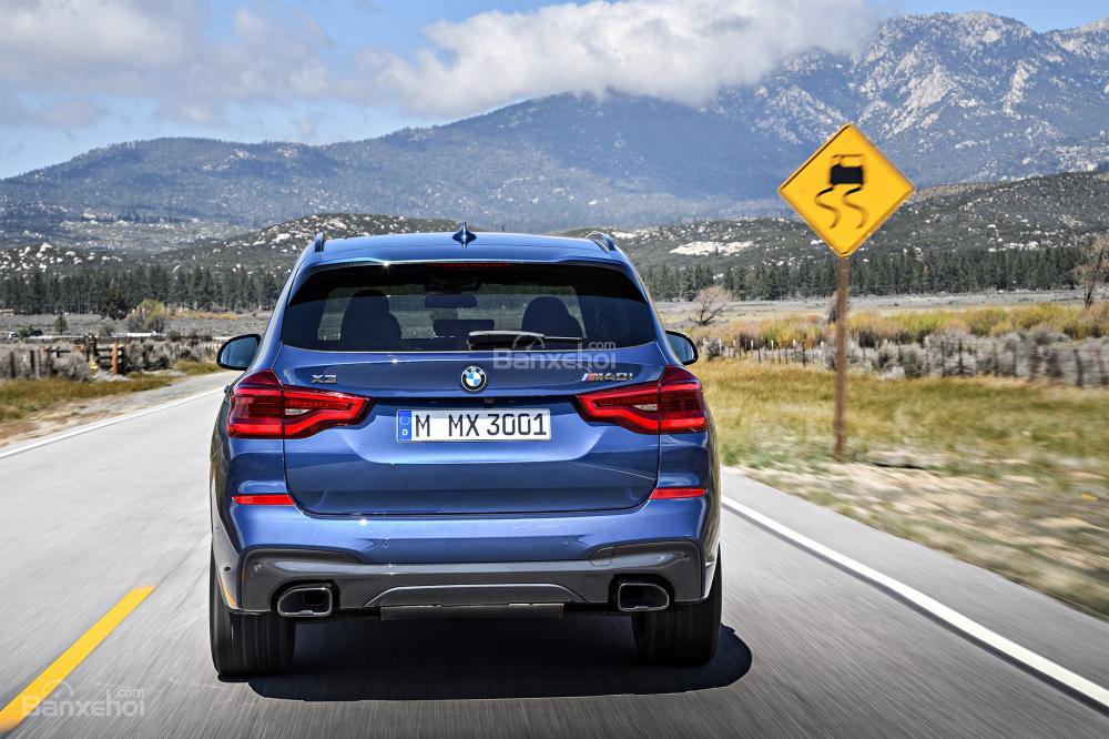 Đuôi xe BMW X3 2018 