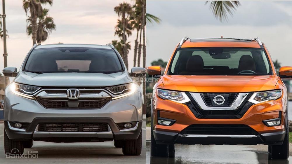 So sánh xe Nissan X-Trail 2018 và Honda CR-V 2018 về mức tiêu thụ nhiên liệu.