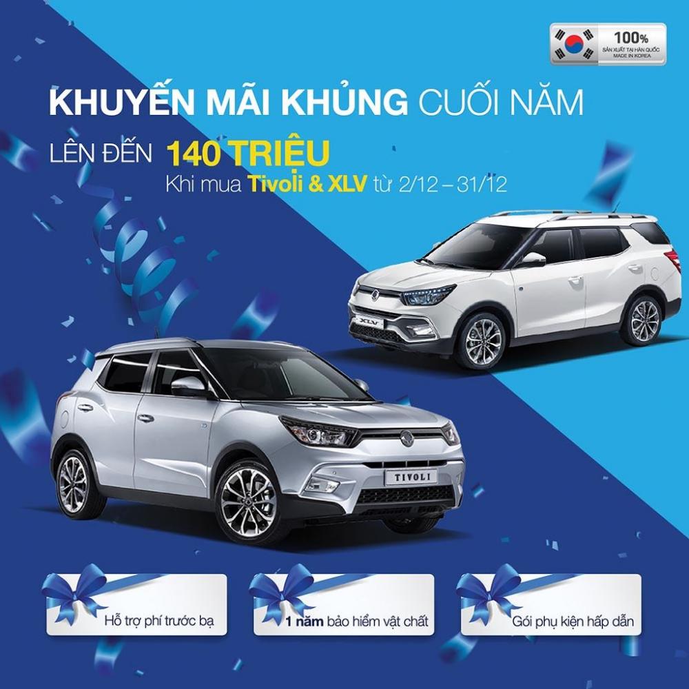 SsangYong Tivoli và XLV được khuyến mại lên đến 140 triệu đồng trong tháng 12 a1