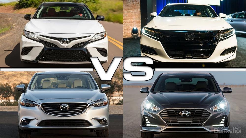 Các đối thủ đáng gờm của Toyota Camry 2018 và Hyundai Sonata 2018.