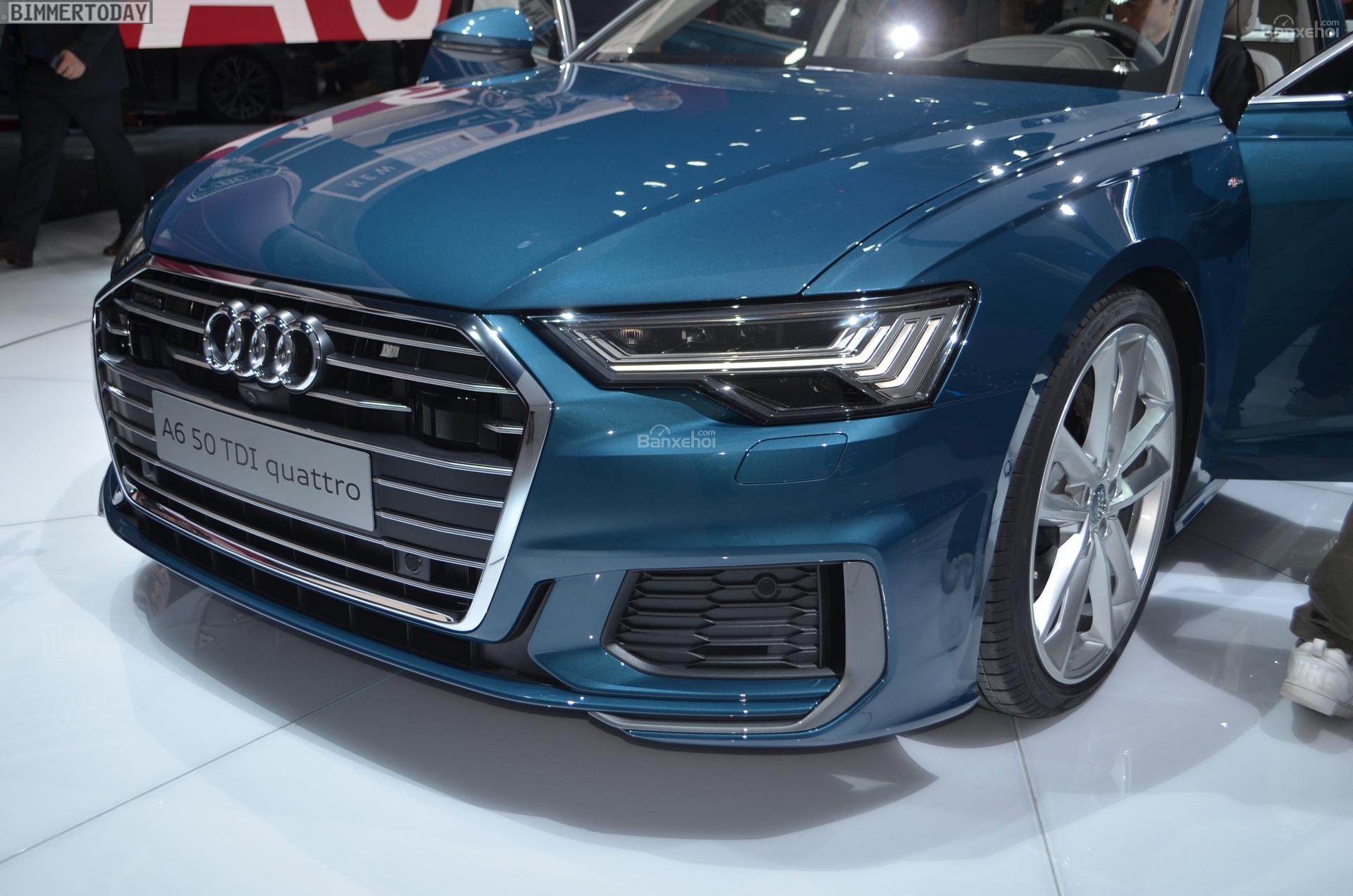 Đánh giá xe Audi A6 2019 về thiết kế đầu xe 3a