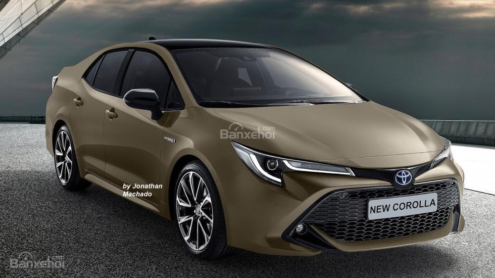 Phác họa Toyota Corolla Altis 2019 thế hệ mới qua bản hatchback vừa ra mắt a2