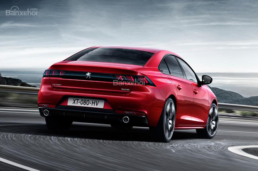 Đánh giá xe Peugeot 508 2019: Đuôi xe.