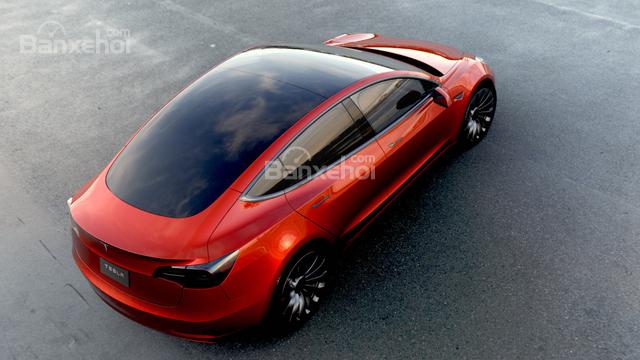 Đánh giá xe Tesla Model 3 2018: Dung tích khoang hàng lý đạt 424 lít.