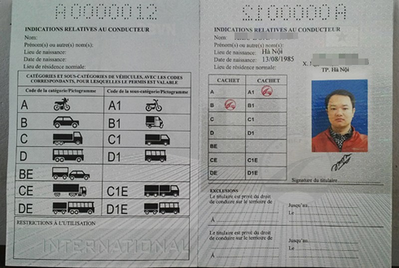 Quy định về việc sử dụng giấy phép lái xe quốc tế ở Việt Nam 2