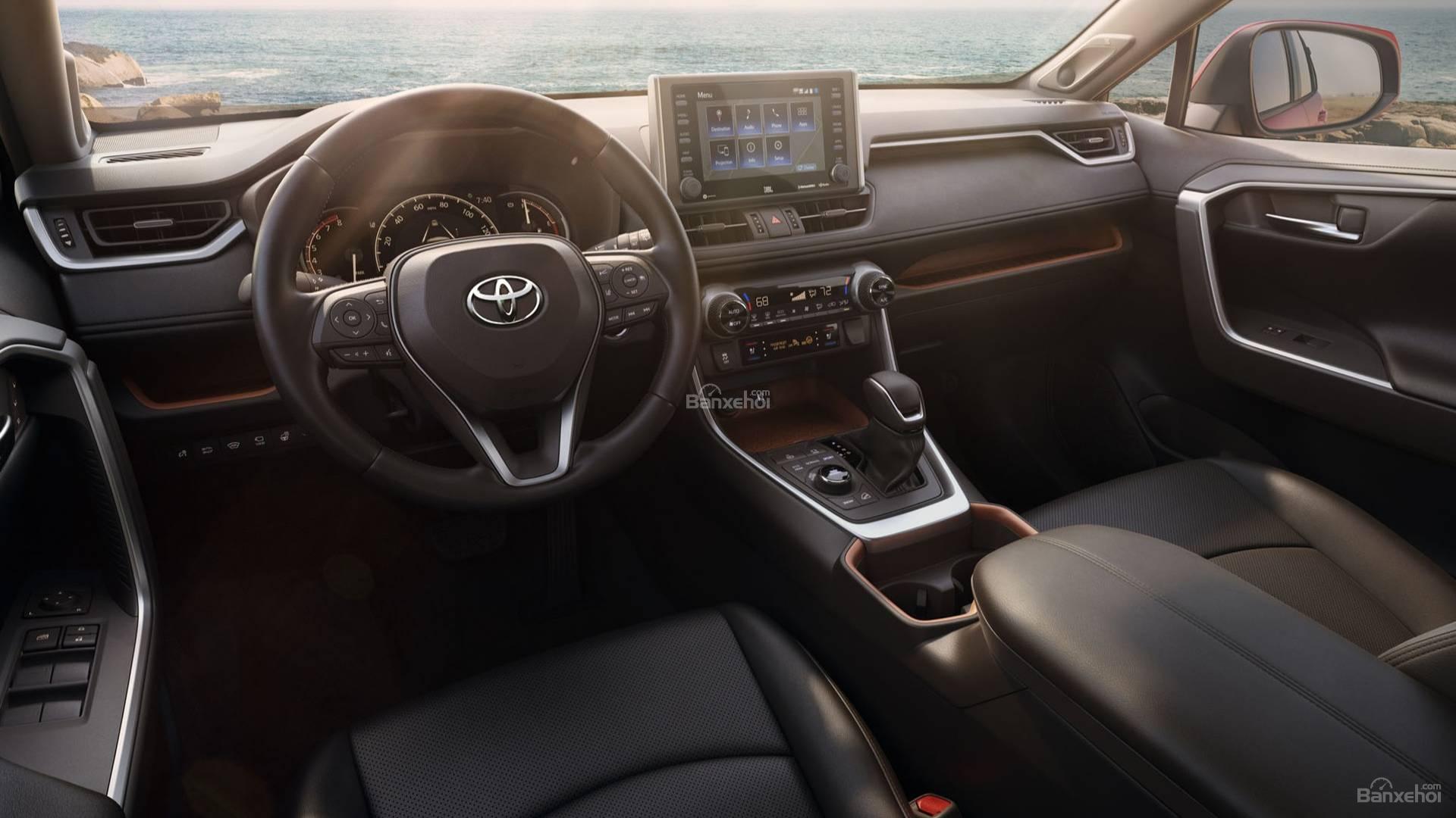 Đánh giá xe Toyota RAV4 2019 về thiết kế bảng táp-lô: đơn giản nhưng tinh tế 2