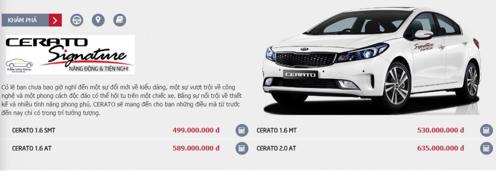 Kia Cerato 1.6 SMT giá 499 triệu đồng chính thức xuất hiện a1