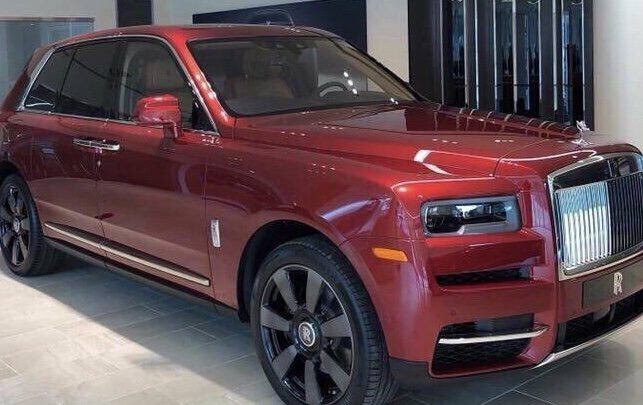 Mô Hình Xe RollsRoyce Cullinan 124 Màu Đỏ