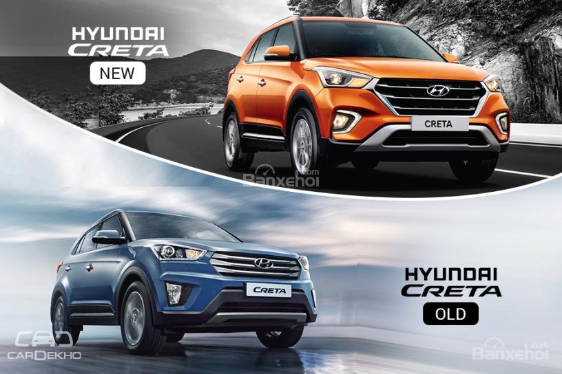 So sánh xe Hyundai Creta 2018 và Hyundai Creta 2017 về thiết kế ngoại thất z