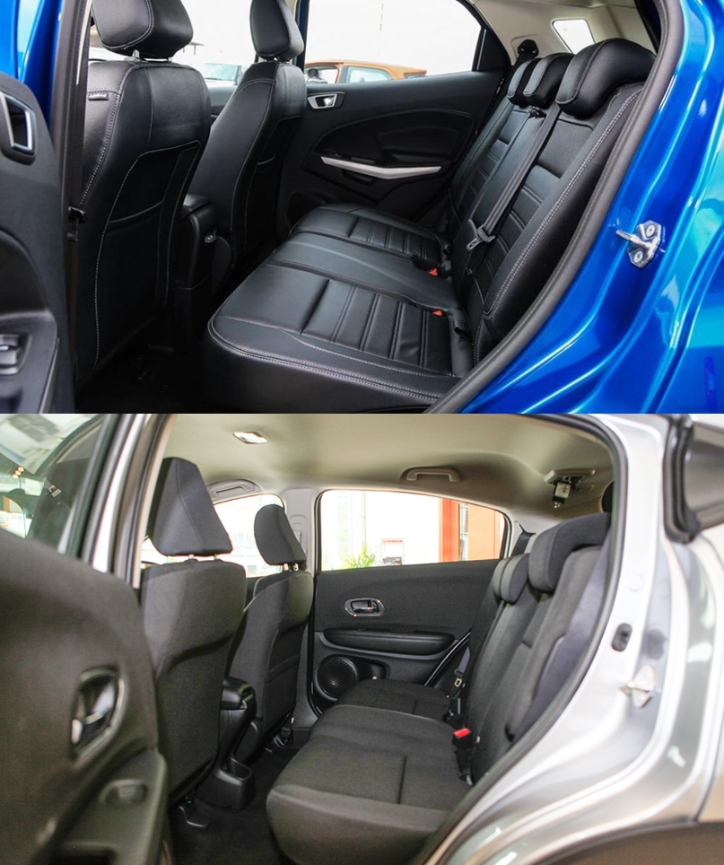 So sánh xe Honda HR-V 1.8L 2018 và Ford Ecosport Titanium 1.0L EcoBoost 2018  về ghế ngồi 1.
