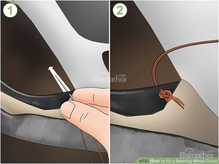 Hướng dẫn chi tiết cách bọc vô-lăng ô tô - may - 2