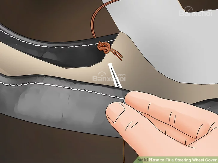 Hướng dẫn chi tiết cách bọc vô-lăng ô tô - may - 3