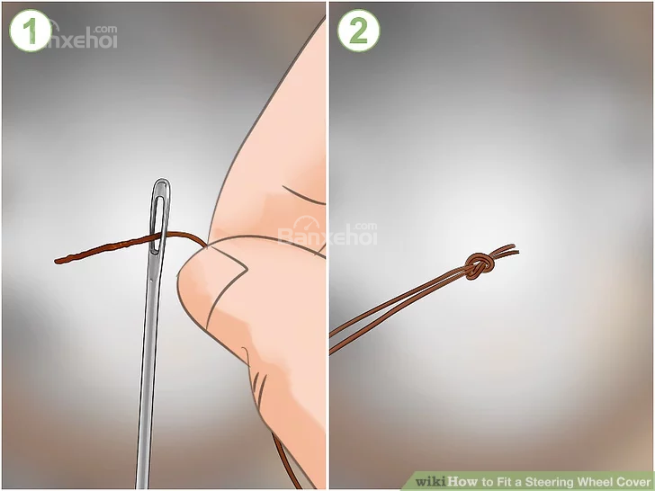 Hướng dẫn chi tiết cách bọc vô-lăng ô tô - kim - 1