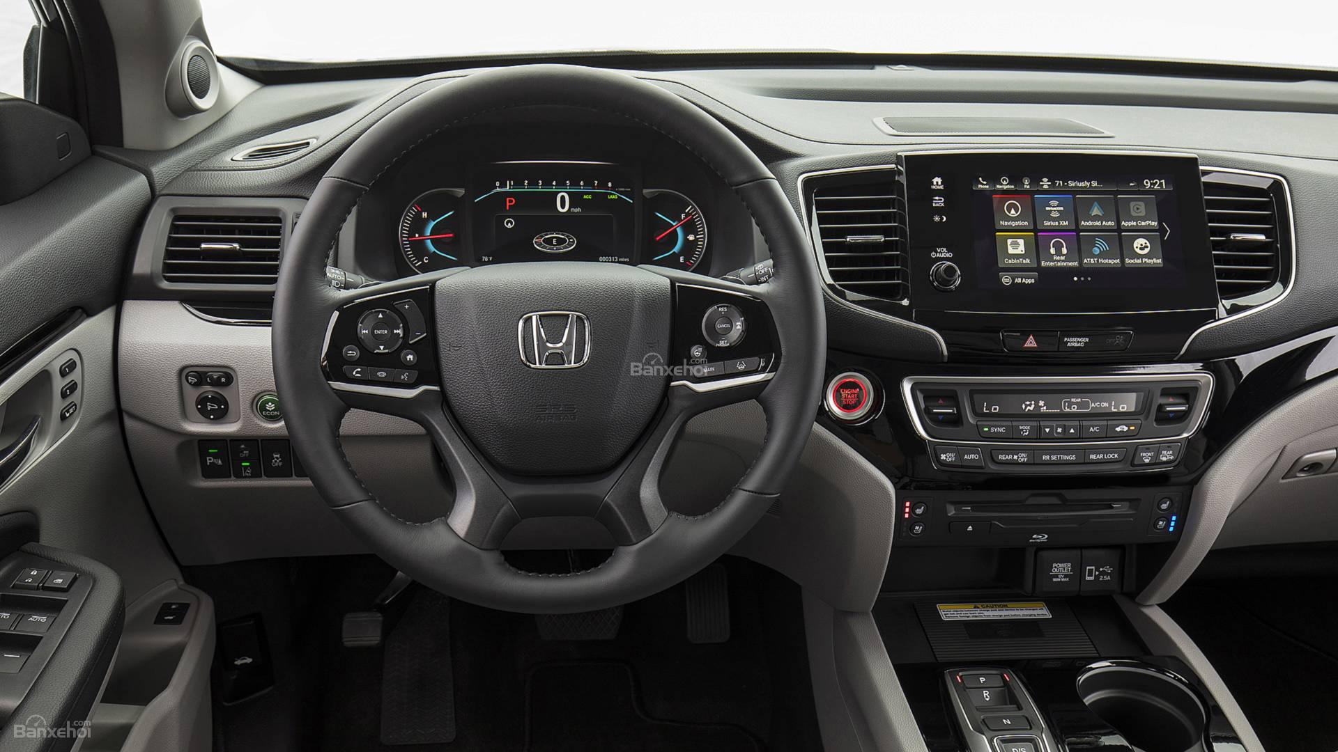 Đánh giá xe Honda Pilot 2019 về trang bị tiện nghi 1.
