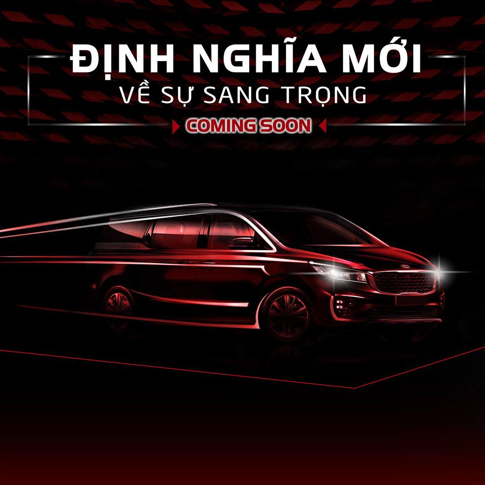 Hình ảnh Kia Sedona 2019 xuất hiện trên trang facebook chính thức của Kia Việt Nam, sắp ra mắt?.