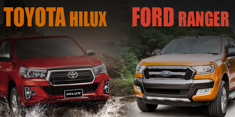 So sánh Ford Ranger 2019 và Toyota Hilux 2019: Nên chọn bán tải Mỹ hay Nhật?.