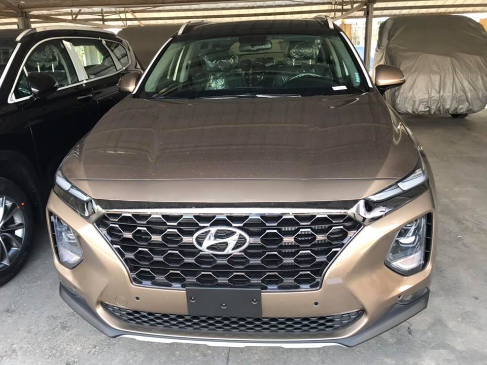 Lô xe Hyundai Santa Fe 2019 mới về đầy bãi, chuẩn bị giao đến tay khách hàng - Ảnh 5.