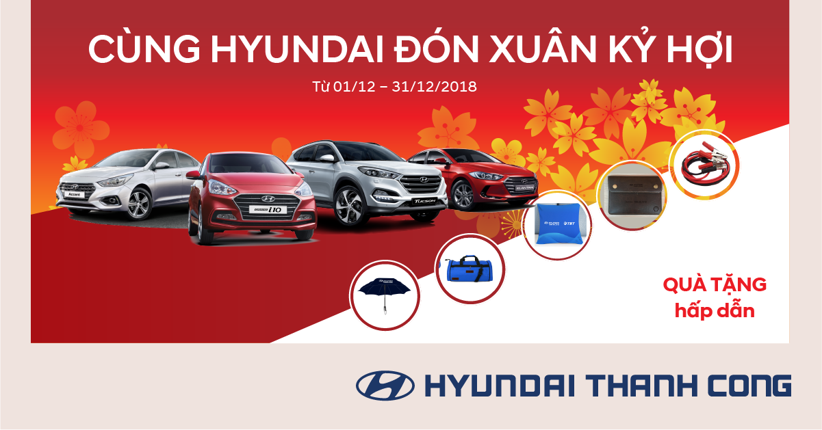 Tháng 12/2018, khách hàng Việt sẽ được bảo dưỡng xe Hyundai miễn phí a3