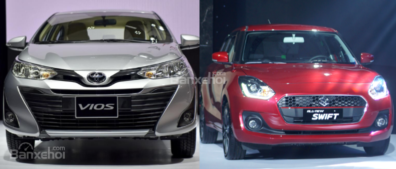 Toyota Vios E CVT 2019 và Suzuki Swift GLX 2019 