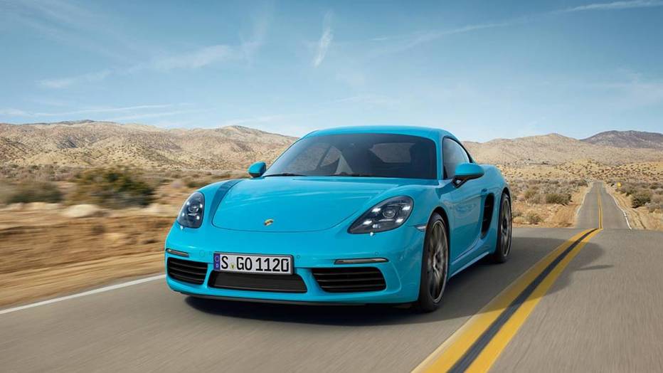 Porsche 718 Cayman 2019 màu xanh