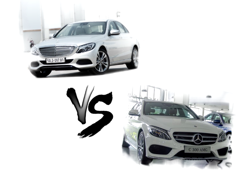 Chon mua xe o to Mercedes-Benz C250 Exclusive va C300 AMG Cuoc dau noi bo!