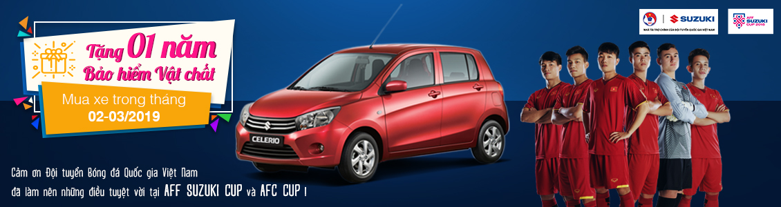 Suzuki khuyến mại 1 năm bảo hiểm vật chất cho khách hàng mua mẫu Celerio 1 Suzuki khuyến mại 1 năm bảo hiểm vật chất cho khách hàng mua mẫu Celerio 1.