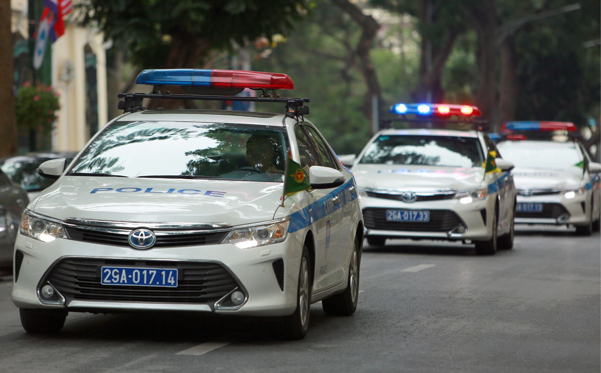 Toyota Camry cũng xuất hiện trong đoàn xe của Việt Nam 